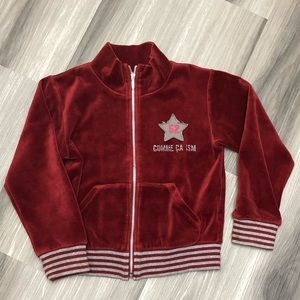 Toddler Velvet Track Jacket